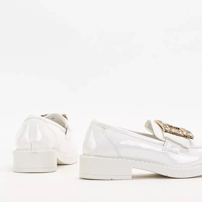 OUTLET Pantofi dama albi cu cristale Iolara - Incaltaminte