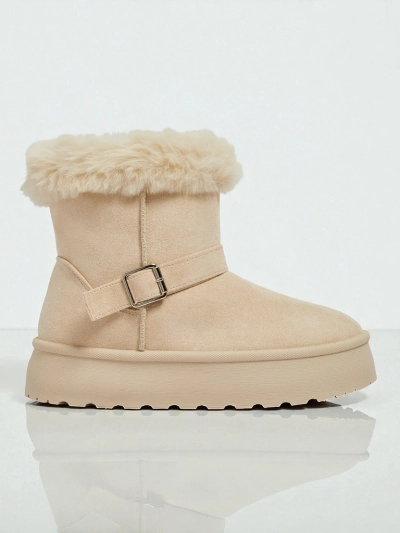 Royalfashion Krótkie buty a'la śniegowce damskie Myrelle