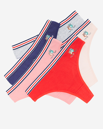 Tanga de dama Coral cu imprimeu - Lenjerie intima