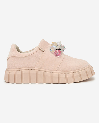 Royalfashion Pantofi sport cu pietre colorate Resinello
