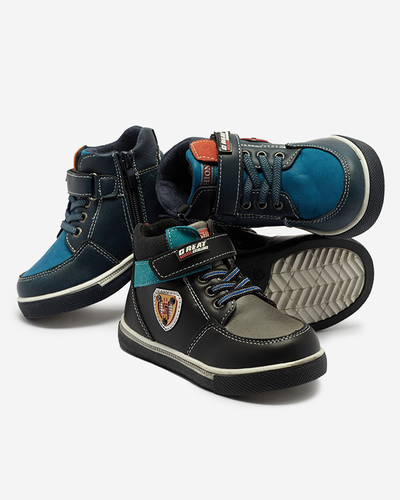 Cizme negre pentru băieți Wiasio- Footwear