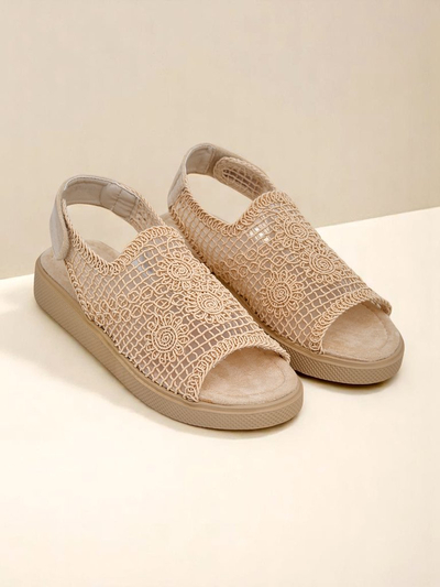 Royalfashion Sandale ajurate pentru femei cu partea superioară Levay