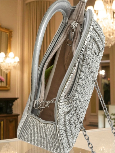 Royalfashion Kabatowa torebka damska z cyrkóniami Myra Quill