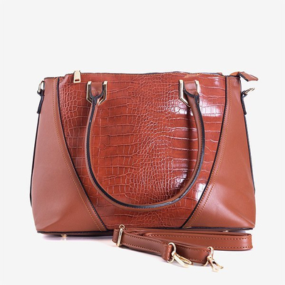 Geantă de umăr pentru femei maro - Genți de mână