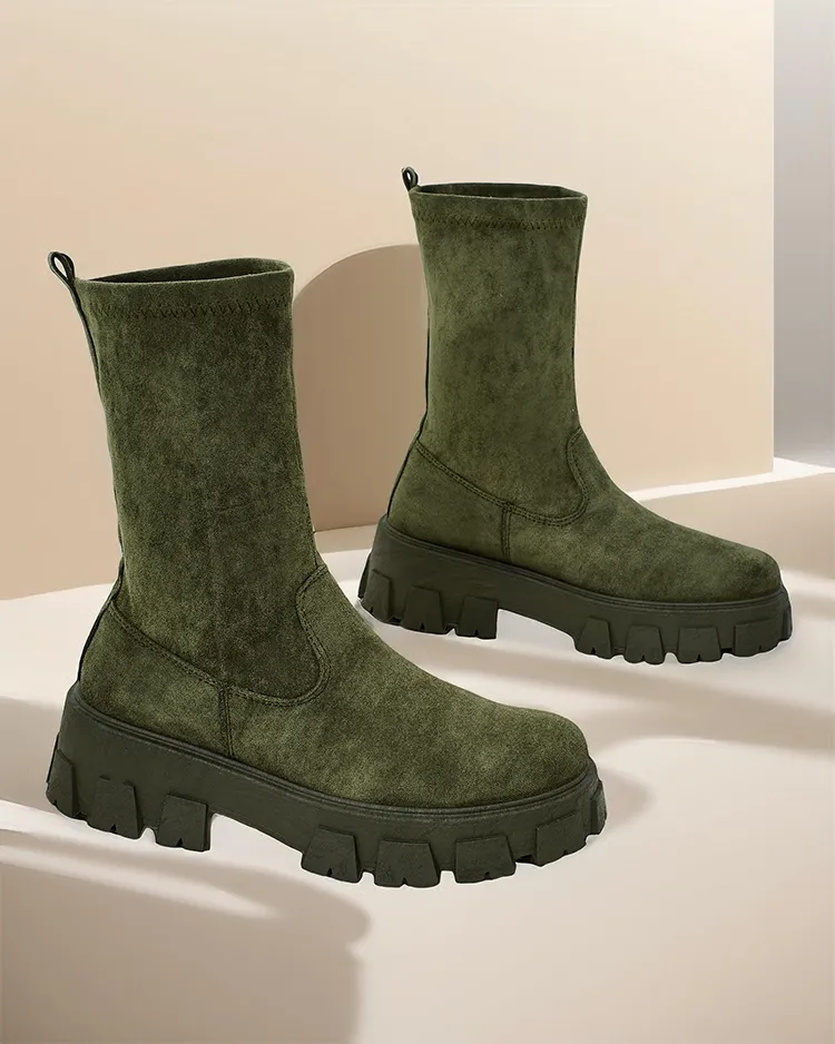 Bocanci platformă pentru femei Royalfashion Firo