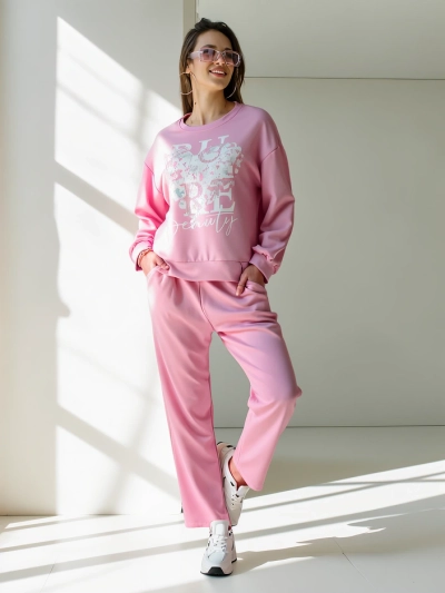 Royalfashion Set din vâscoză pentru femei cu imprimare
