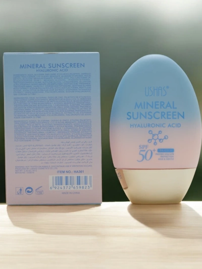 Crema solar Ushah cu acid hialuronic 50 SPF 60g