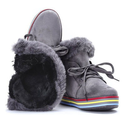 Szare botki sportowe Raelyn - Obuwie