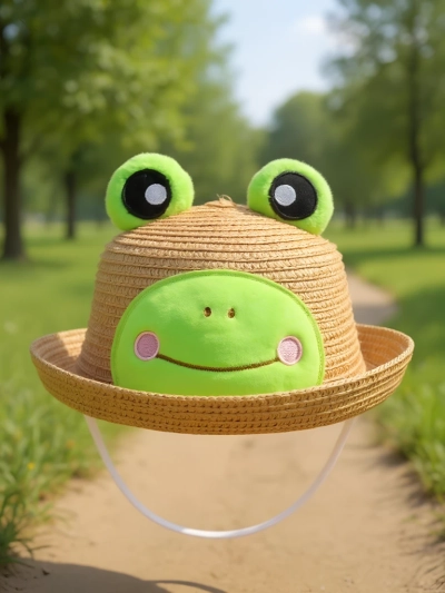 Royalfashion Pălărie de paie pentru copii Froggy Shade Hat