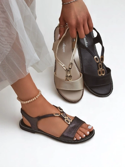 Royalfashion Damesandale met dekoratiewe bandjies Siena Glow