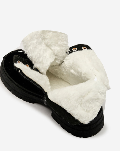 Royalfashion Cizme de vânătoare izolate pentru femei în negru Radoras