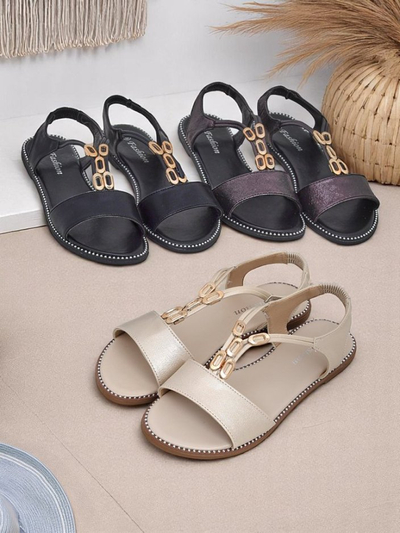 Royalfashion Damesandale met dekoratiewe bandjies Siena Glow