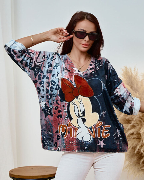 Bluză cu imprimeu pentru femei Royalfashion