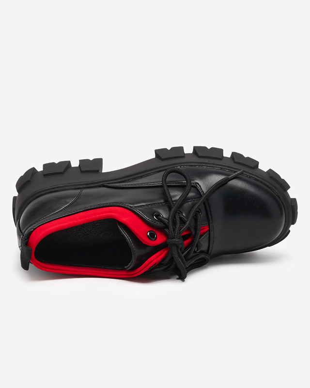 Pantofi de dama din piele ecologica negru - Incaltaminte