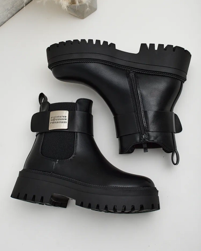 Royalfashion Cizme Dobi din piele eko pentru femei