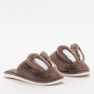 Papuci dama Crolisia maro - pantofi