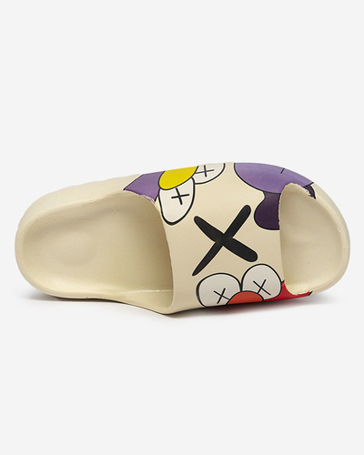 OUTLET Papuci Elmino dama bej - Incaltaminte