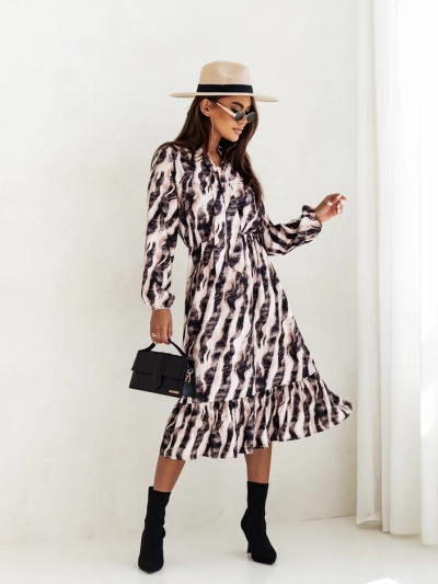 Rochie midi Royalfashion pentru femei cu imprimeu