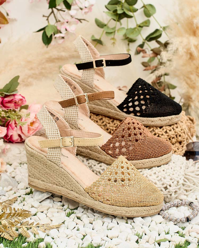 Royalfashion Sintoles de damă espadrile pe toc