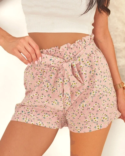 Royalfashion Pantaloni scurți de damă din stofă florală