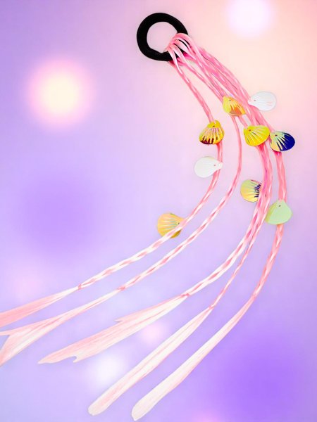 Royalfashion Codițe clip-in cu scoici pe bandă elastică