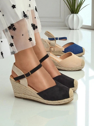 Royalfashion Sandale cu platformă pentru femei Solara Espadrilles