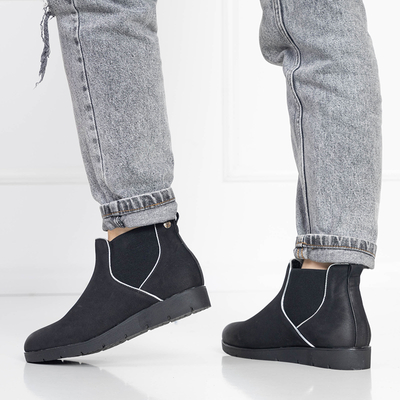 OUTLET Cizme elegante pentru femei negre Zulla- Incaltaminte