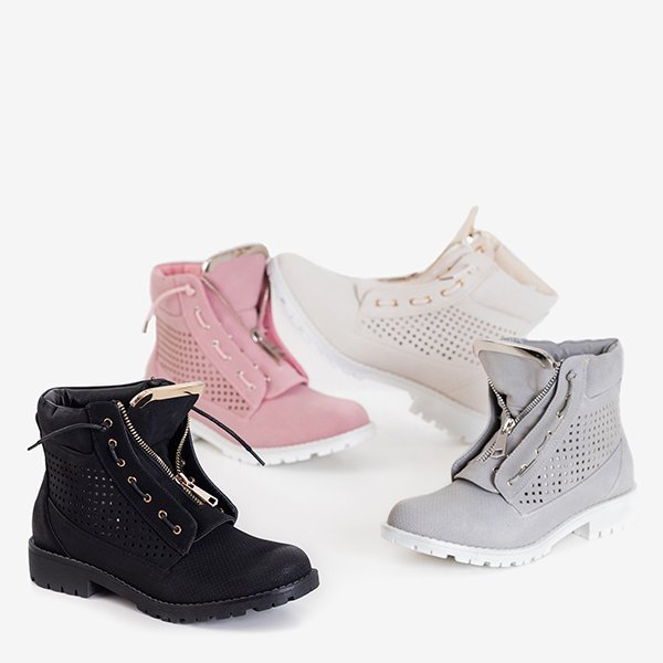 Ghete de drumeție ajurate pentru femei Ice Love roz - pantofi