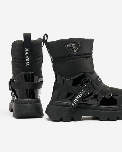 Royalfashion Cizme de zăpadă de damă în negru Fiellar