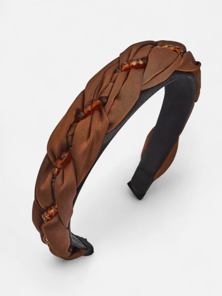 Royalfashion Abaixa na kabesa ku trançadu di kablu ku pérola