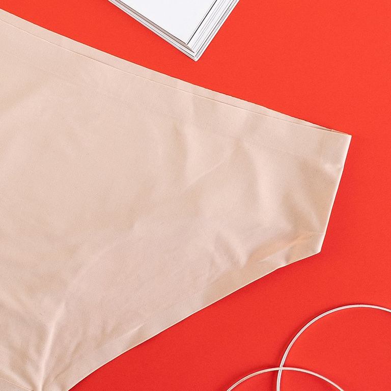 Chiloți bej pentru femei, chiloți fără sudură - Lenjerie intimă