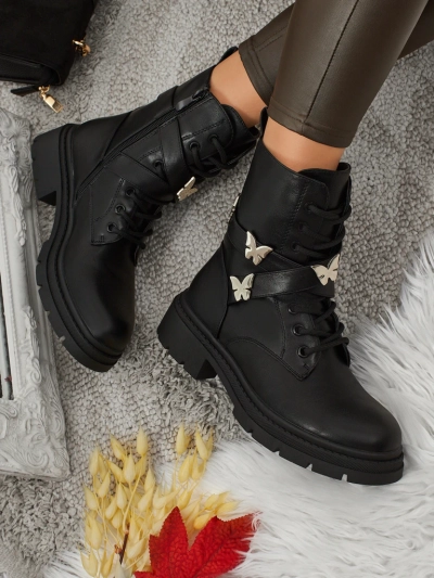 Botine workery de damă cu decorațiuni Motill