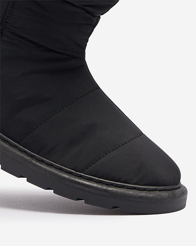 Negru cizme pentru femei a'la cizme de zăpadă Kalioli- Footwear