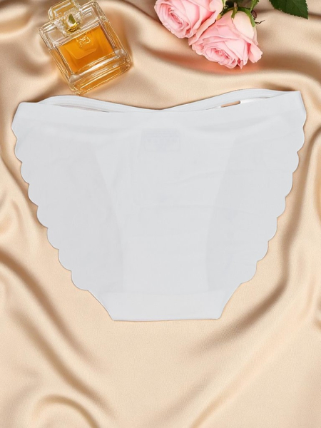 Royalfashion Chiloți bikini decupați cu laser pentru femei, cu bretele decorative Edge Chic