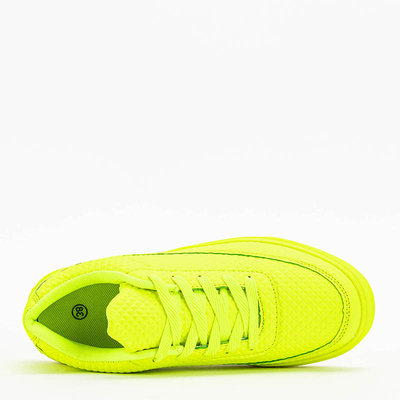 Pantofi sport dama verde neon Najso - Incaltaminte