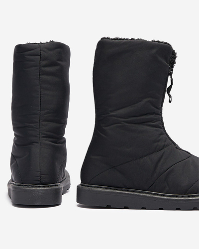 Cizme negre pentru femei a'la cizme de zăpadă Tirigga- Footwear