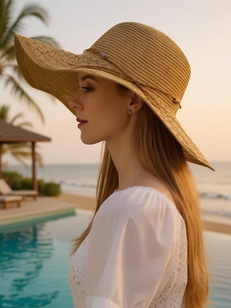 Royalfashion Pălărie de paie pentru femei Aveline