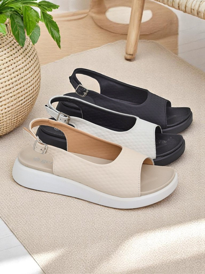 Royalfashion Sandal di hende muher cu suela mas diki Riva