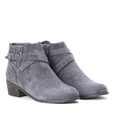 Szare sztyblety Lesley - Obuwie