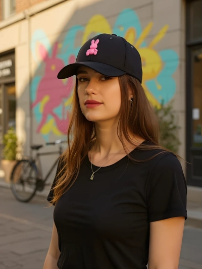 Royalfashion Șapcă cu Patch Chic Iepuraș