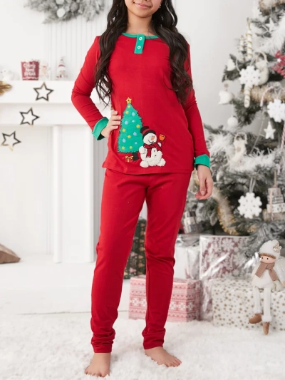 Royalfashion Pijamale de Crăciun pentru copii cu imprimeu