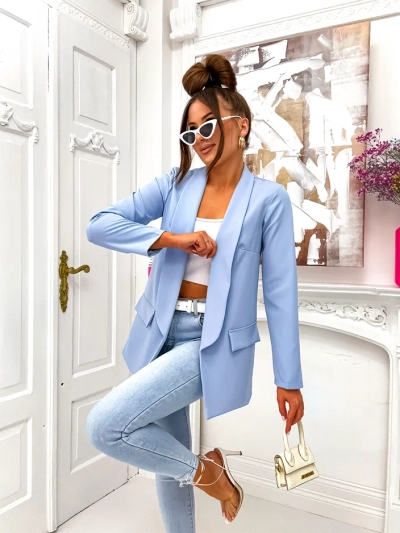 Sacou Royalfashion pentru femei fără închidere Elegant