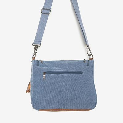 Niebieska torebka z ozdobami - Torebki