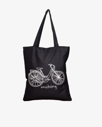Royalfashion Material sac cu imprimeu alb