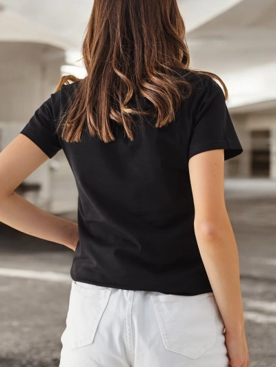 Royalfashion Tricou din bumbac pentru femei Pisicuță Spune Fii Real