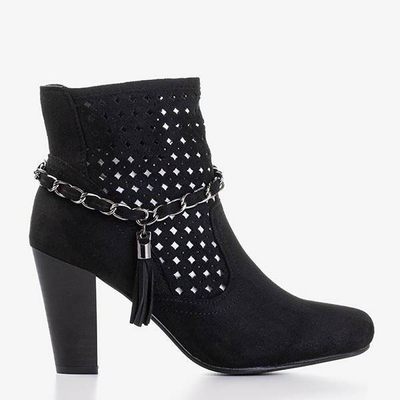 OUTLET Cizme negre pentru femei negre Ynes - Încălțăminte