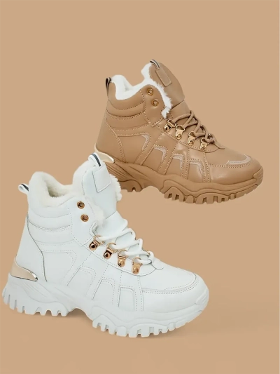 Pantofi sport pentru femei Royalfashion cu captuseala de blana Megigna