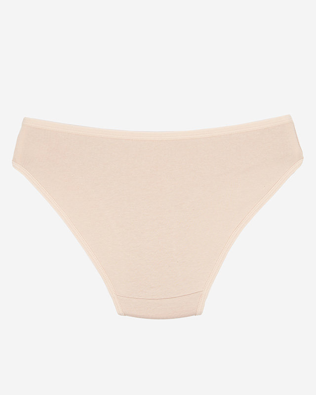 Chiloți, slip de damă din bumbac bej - Lenjerie intimă