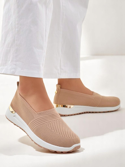 Pantofi slip-on din material pentru femei Royalfashion Perfeti