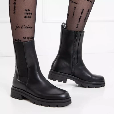 OUTLET Cizme inalte dama negre de la Dolfina - Incaltaminte